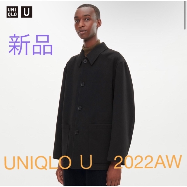 UNIQLO ユニクロU ウールブレンドシャツジャケット XL 黒