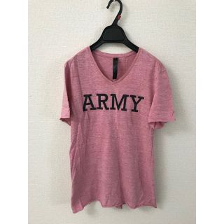 ダブルジェーケー(wjk)のARMYレザーロゴ Tシャツ(Tシャツ/カットソー(半袖/袖なし))