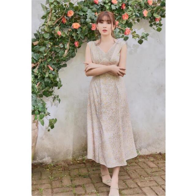 herlipto Lace Trimmed Floral Dressワンピース