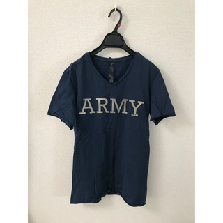 ダブルジェーケー(wjk)のARMYカモレザーロゴ Tシャツ(Tシャツ/カットソー(半袖/袖なし))