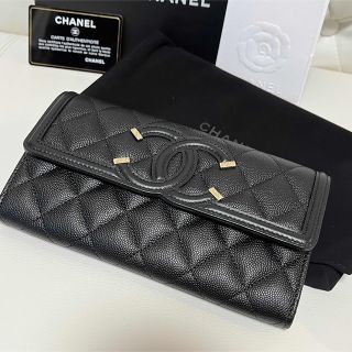 シャネル(CHANEL)の新品未使用！CHANEL CCフィリグリー キャビアスキン　長財布(財布)