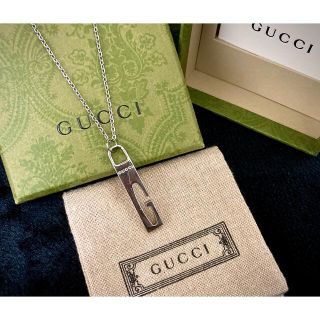 グッチ(Gucci)のGUCCI/グッチ 型抜き/Gカットタグ/カットアウト ネックレス/ペンダント(ネックレス)