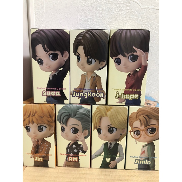 BTS TinyTAN Q posket フィギュア Ａカラー 全7種セット