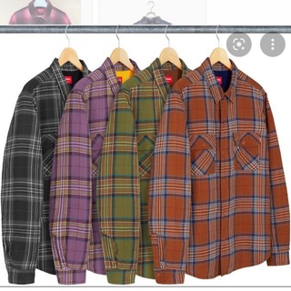 supreme 18AW Pile Lined Plaid Flannel