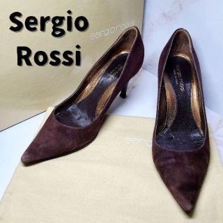 セルジオロッシ(Sergio Rossi)の【送料無料！】 Sergio Rossi　パンプス　ブラウン　22.5cm(ハイヒール/パンプス)