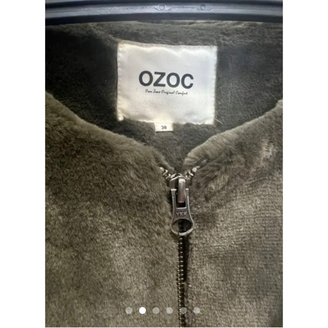 OZOC(オゾック)のOZOC フェイクファーコート（M）カーキ レディースのジャケット/アウター(毛皮/ファーコート)の商品写真