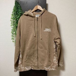 ステューシー(STUSSY)のステューシー  パーカー  ベージュ  XLサイズ(パーカー)