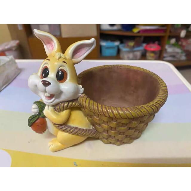 兎の置物 小物入れ 収納ボックス 卓上収納 雑貨収納 かご 小物入れ 灰皿 兎の置物 小物入れ 収納ボックス 卓上収納 雑貨収納 かご 小物入れ