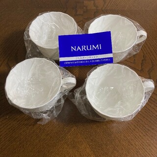 ナルミ(NARUMI)の【ガレリー様専用】ナルミ シルキーホワイト スープマグカップ 4個(グラス/カップ)