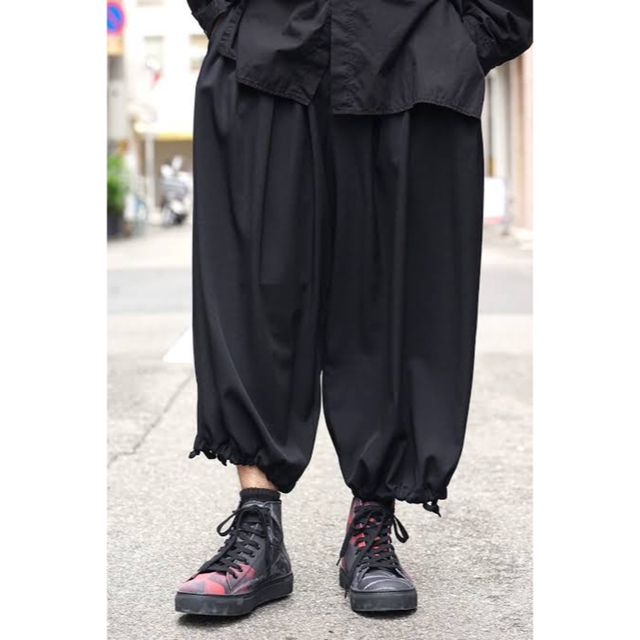 yohjiyamamoto pourhomme バルーンパンツ ウールギャバ