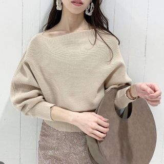 リエンダ(rienda)の【rienda】Slanting N/C Loose Knit TOP(ニット/セーター)