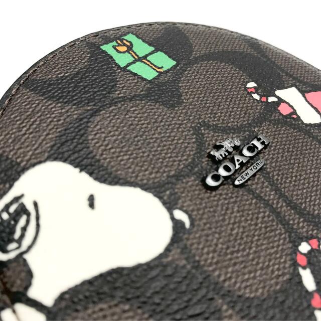 COACH コラボ ☆大人気☆ ラウンドコインケース スヌーピー ブラウン