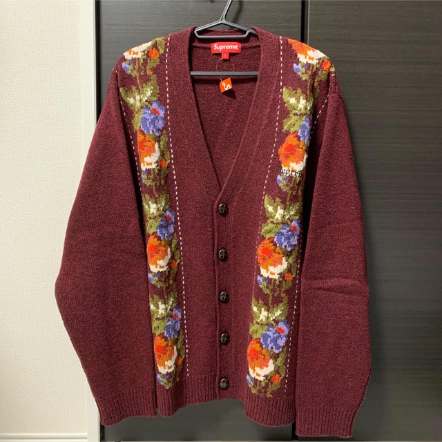 supreme 19aw floral stripe cardigan