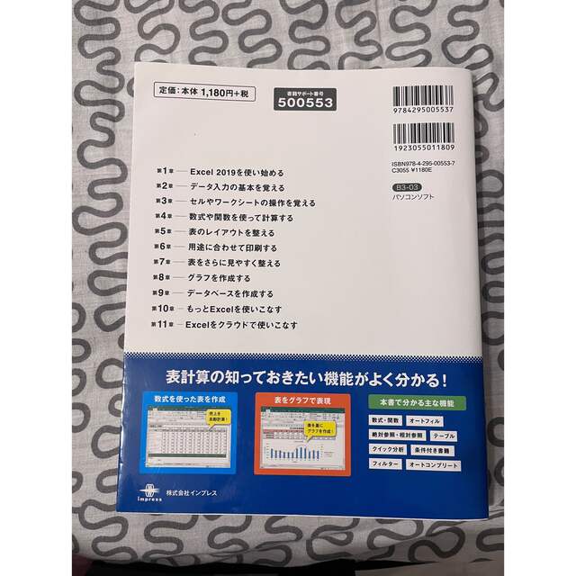 できるＥｘｃｅｌ　２０１９ Ｏｆｆｉｃｅ　２０１９／Ｏｆｆｉｃｅ　３６５対応 エンタメ/ホビーの本(コンピュータ/IT)の商品写真