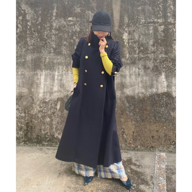 Ameri VINTAGE(アメリヴィンテージ)のアメリ　コート　CHARME FLARE LONG COAT レディースのジャケット/アウター(ロングコート)の商品写真