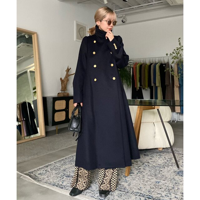 Ameri VINTAGE(アメリヴィンテージ)のアメリ　コート　CHARME FLARE LONG COAT レディースのジャケット/アウター(ロングコート)の商品写真