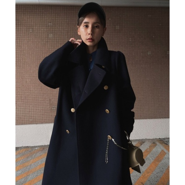 Ameri VINTAGE(アメリヴィンテージ)のアメリ　コート　CHARME FLARE LONG COAT レディースのジャケット/アウター(ロングコート)の商品写真