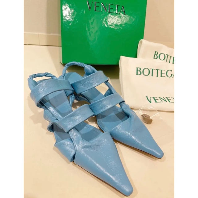 Bottega Veneta(ボッテガヴェネタ)のBOTTEGA VENETA BV Point leather sandals レディースの靴/シューズ(ハイヒール/パンプス)の商品写真