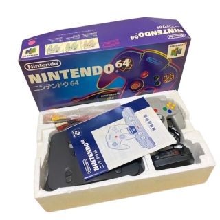 ニンテンドウ64(NINTENDO 64)の【‼️確認動作済み‼️】Nintendo  任天堂  64 希少 箱あり説明書付(家庭用ゲーム機本体)