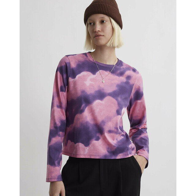 Saturdays NYC(サタデーズニューヨークシティ)の【ブラック（01）】Cloudscape LS Top レディースのトップス(カットソー(長袖/七分))の商品写真