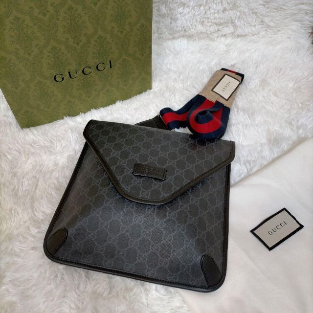 84%以上節約 GUCCI ショルダーバッグ GG柄 ホースビット PVC レザー