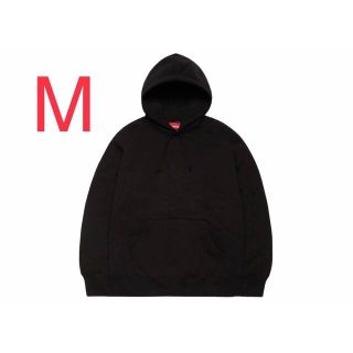 シュプリーム(Supreme)の［新品］正規品　シュプリームアップリケスパーカー　ブラック　ステッカー1枚付き(パーカー)