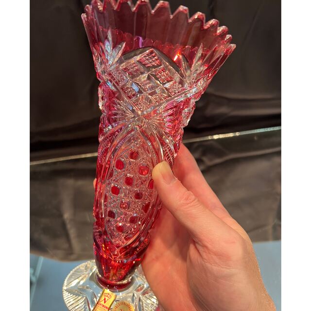 ナハトマン ドイツ製 クリスタル色被せ花器RD NA6807KGR 花瓶 ナハトマン ドイツ製 クリスタル色被せ花器RD NA6807KGR 花瓶