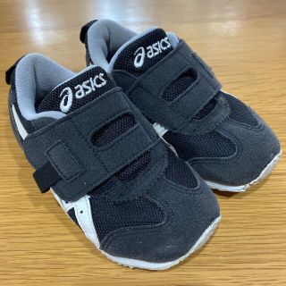 アシックス(asics)のアシックス　スクスク　16センチ　ブラック(スニーカー)