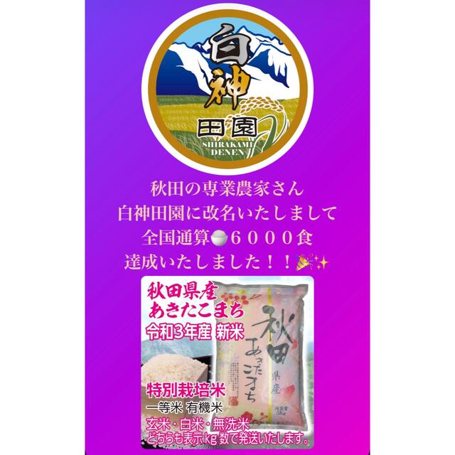 令和４年 秋田県産 新米 あきたこまち３０kg 特別栽培米 有機米 無洗米
