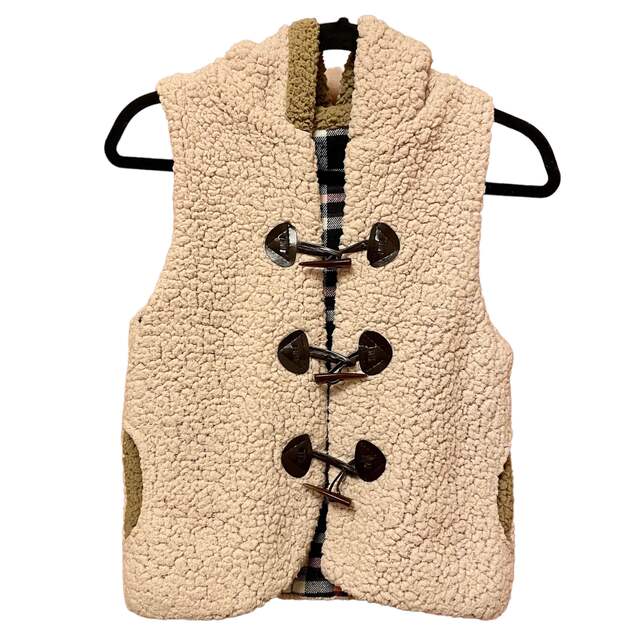 保存版 【nae.】新品未使用品Novel Tweed Tweed Vest_ivory ベスト
