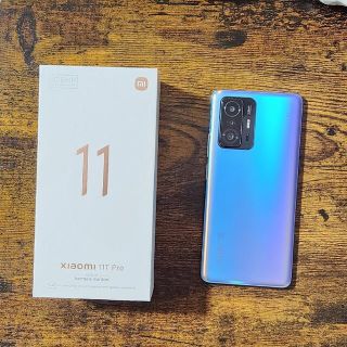 アンドロイド(ANDROID)のXiaomi 11T Pro セレスティアルブルー 美品(スマートフォン本体)