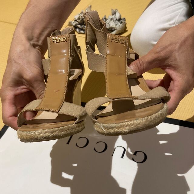 フェンディ FENDI サンダル ウェッジソール 23 | www.fleettracktz.com