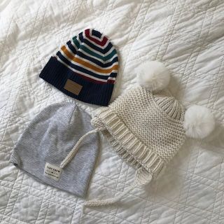 ザラキッズ(ZARA KIDS)のZARAベビーニット帽H&M(帽子)