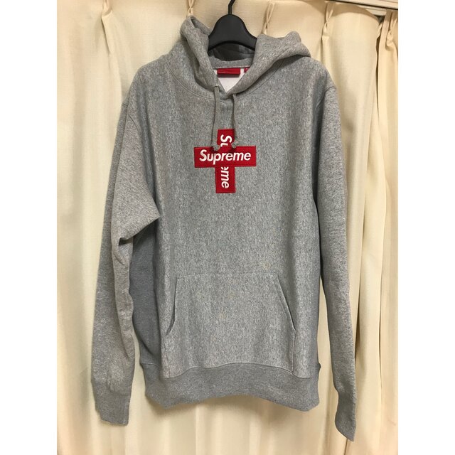 Supreme Cross Box Logo Hooded Sweatshirt