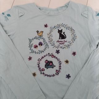 アナスイミニ(ANNA SUI mini)のアナスイミニ　肩ネコ　長袖Ｔシャツ　140(Tシャツ/カットソー)