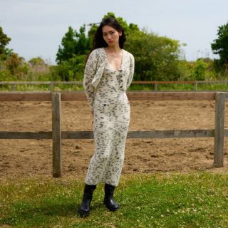 ロザリームーン(Rosary moon)のRosary moon Dalmatian Short Cardigan (カーディガン)