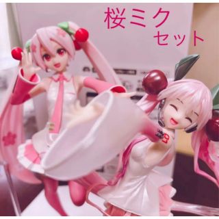 セガ(SEGA)の桜ミク　フィギュア二体セット　匿名(フィギュア)