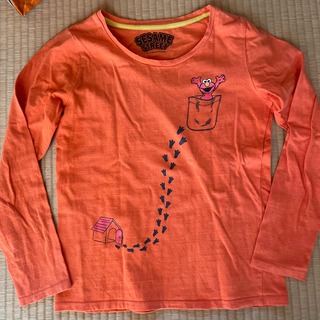 オレンジ ロンT (Tシャツ/カットソー)