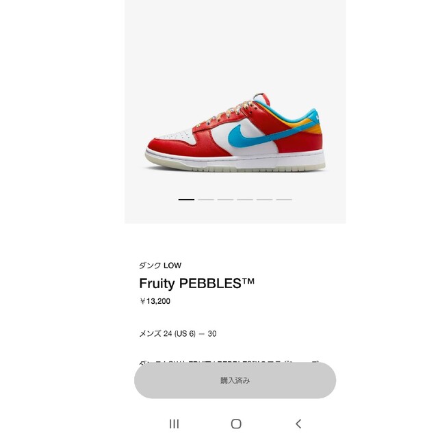 FRUiTY PEBBLES™  Nike Dunk Low QS 27cm