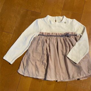 プティマイン(petit main)のひなこkさま専用！プティマイン　切り替えカットソー　110(Tシャツ/カットソー)