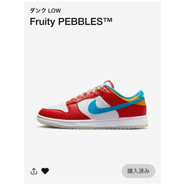 NIKE(ナイキ)のnike dunk low Fruity Pebbles 27cm メンズの靴/シューズ(スニーカー)の商品写真