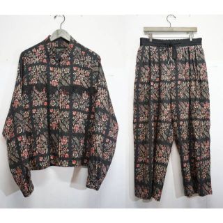 サスクワッチファブリックス(SASQUATCHfabrix.)の美品19AW Sasquatch fabrix セットアップ 花柄 1031M▲(ブルゾン)