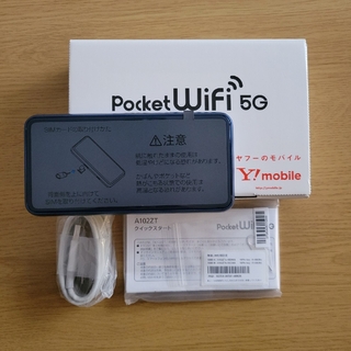 ゼットティーイー(ZTE)の週末セール　新品　ワイモバイル　Pocket Wi-Fi 5G A１０２ＺT(その他)