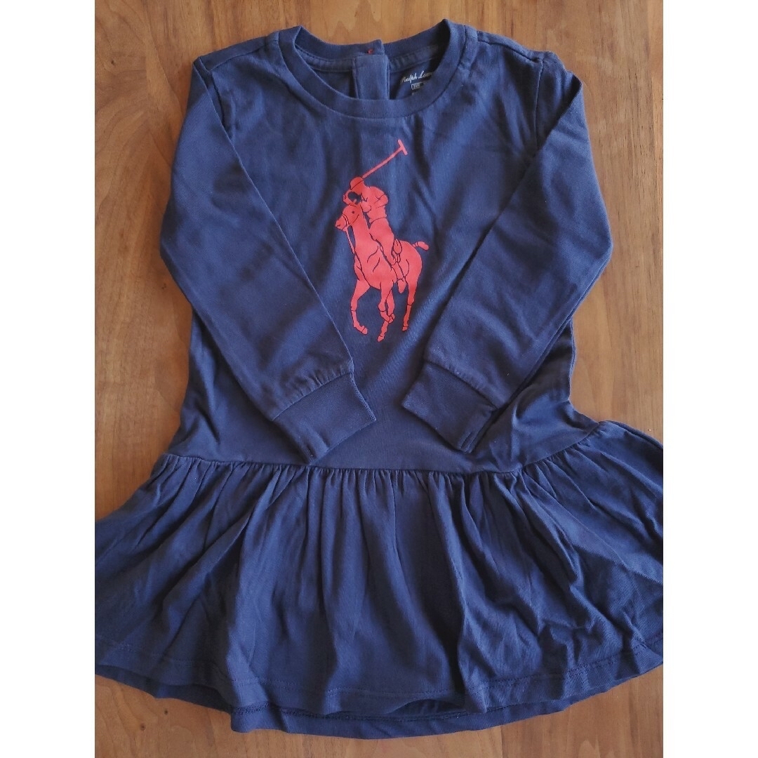 POLO RALPH LAUREN(ポロラルフローレン)の【Ralph Lauren】ラルフローレン　ダウンジャケット&ワンピース キッズ/ベビー/マタニティのキッズ服女の子用(90cm~)(ジャケット/上着)の商品写真