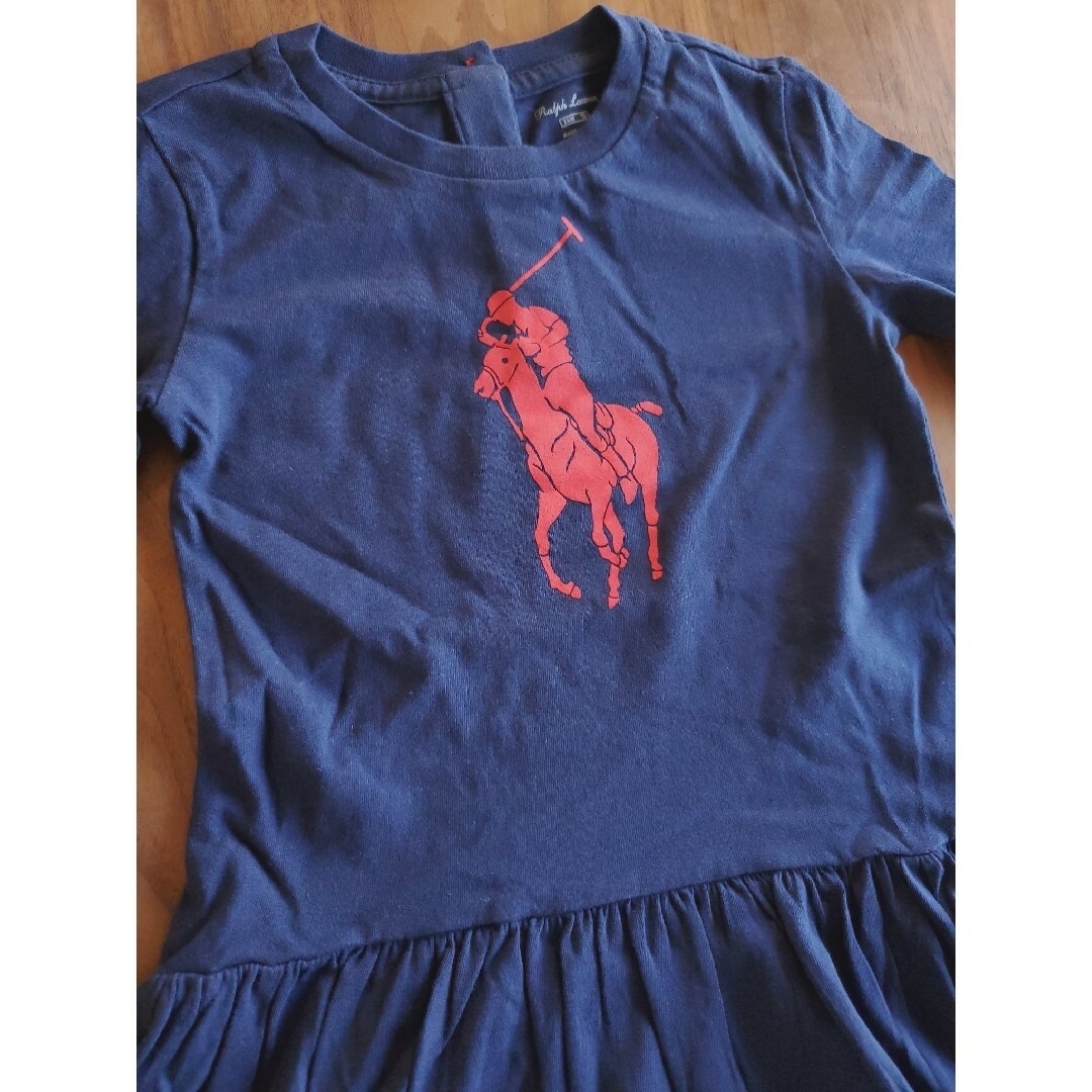 POLO RALPH LAUREN(ポロラルフローレン)の【Ralph Lauren】ラルフローレン　ダウンジャケット&ワンピース キッズ/ベビー/マタニティのキッズ服女の子用(90cm~)(ジャケット/上着)の商品写真