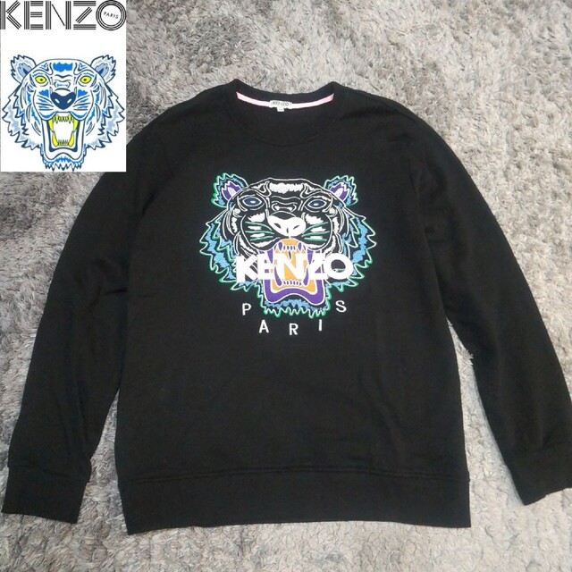 KENZO スウェット トレーナー ビッグロゴ デカロゴ 黒 ブラック KENZO スウェット トレーナー ビッグロゴ デカロゴ 黒 ブラック
