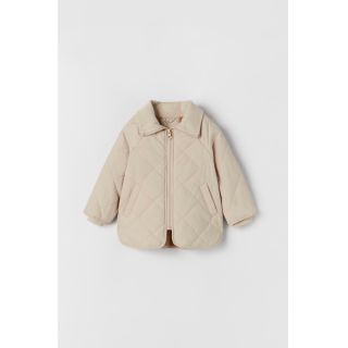 ザラキッズ(ZARA KIDS)の【美品】ZARAKids　コントラストリブ　パフジャケット　ブルゾン(ジャケット/上着)