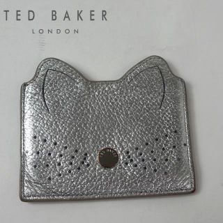 テッドベイカー(TED BAKER)のTED BAKER カードケース シルバー 4805436(名刺入れ/定期入れ)