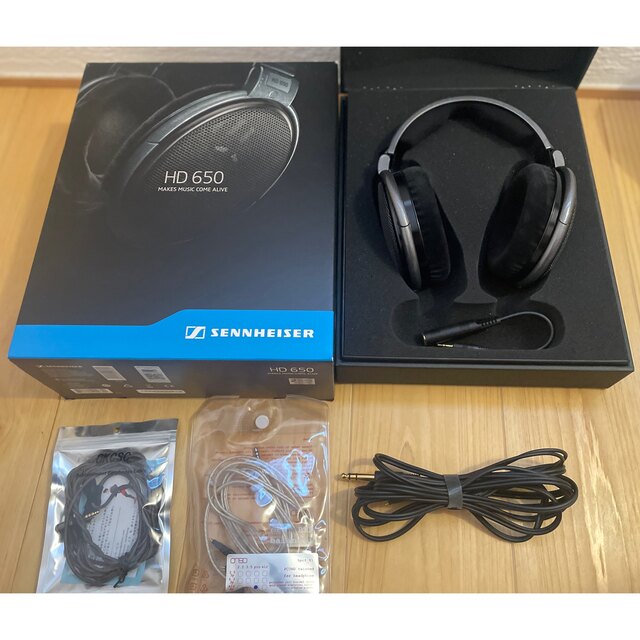 ゼンハイザ HD650 + オヤイデ 3.5 リケーブル + 4.4 リケーブル