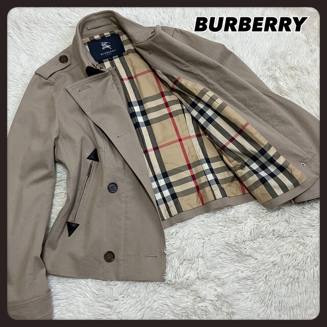 BURBERRY【美品】バーバリー サンドリンガム トレンチコート ノバチェック ビックチェック